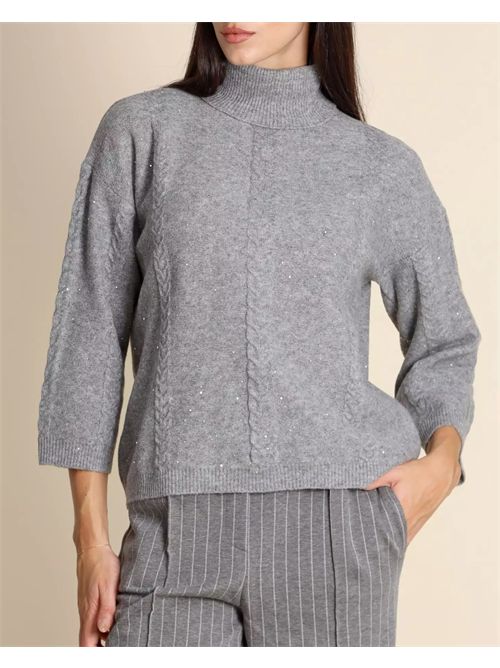 Maglia svasata con paillette EMME MARELLA | LIDO092/006